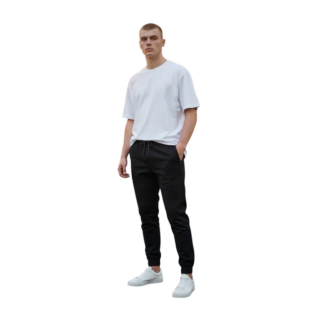 Free Planet Men Black Biker Joggers Size 2X - NWT MSRP $82